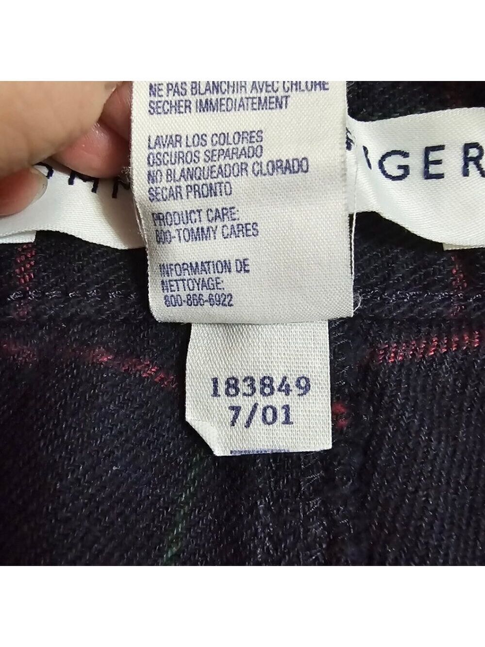 Tommy Hilfiger Vintage Windowpane High Rise Straight Leg Pants Sz 6 - Picture 8 of 8